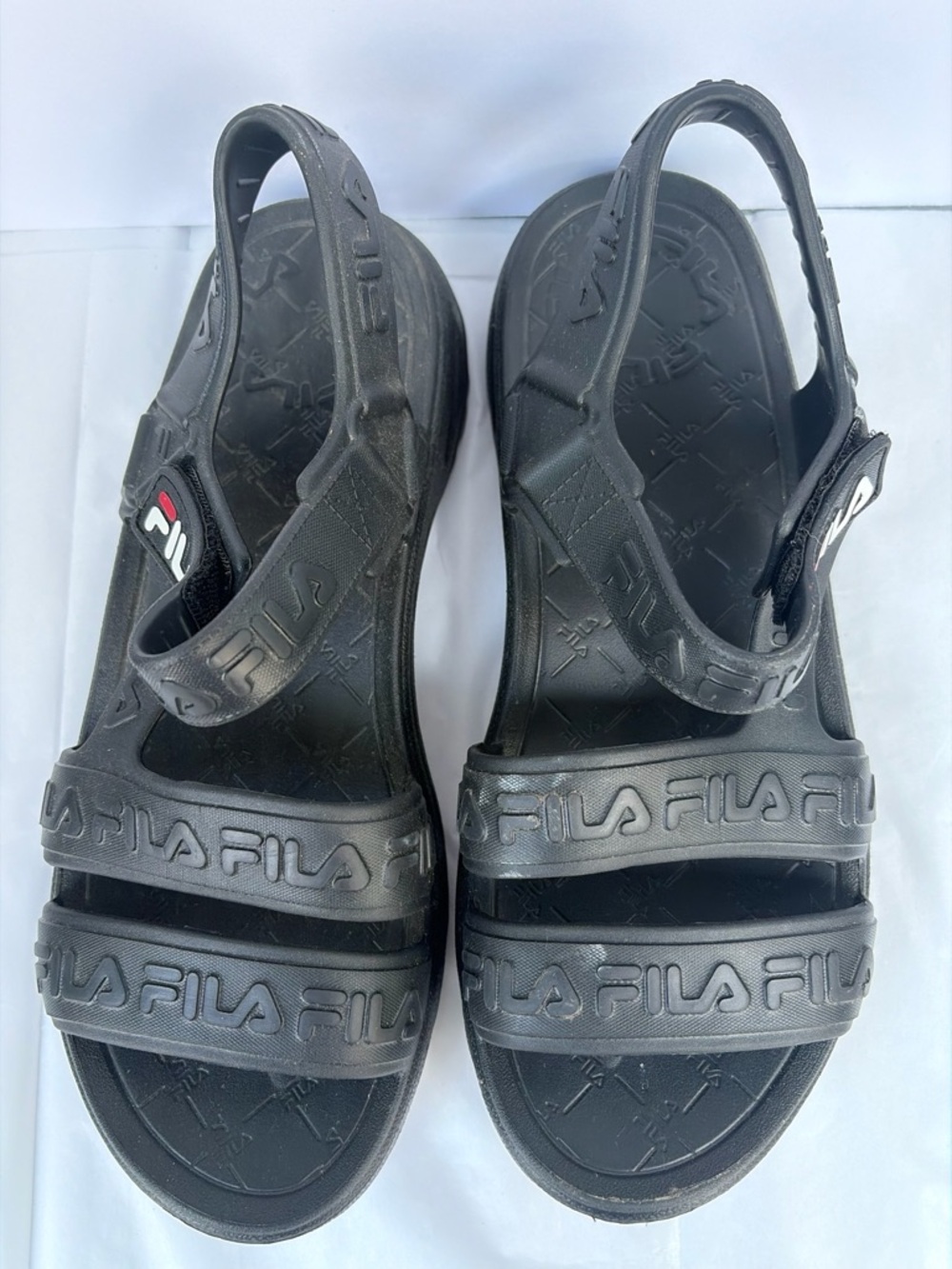 Fila Black Outdoor Sandals Men’s 11 - Picture 3 of 7
